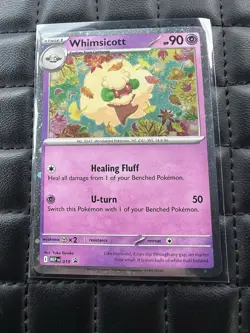 Pokemon TCG Whimsicott MEP 019 Phantasmal Flames Black Star Promo - Image 1