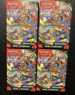 Pokemon Mega Evolutions Booster Bundle - Lot Of 4 - Sealed - In Hand - Image 1