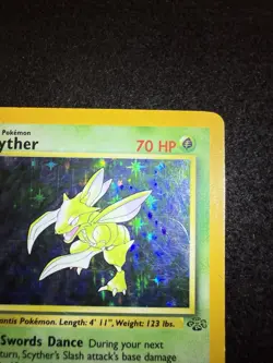 Pokemon Scyther Holo 10/64 from Jungle Unlimited in HP condition! - Image 4