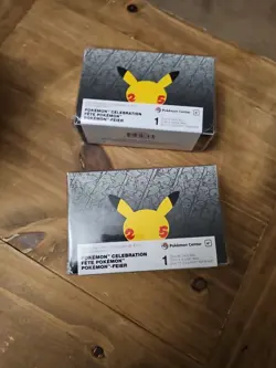 TWO (2) Pokemon Center Celebrations 25th Anniversary Double Deck Box Sealed - Image 1