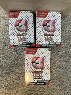 LOT of 3 Pokemon TCG Scarlet and Violet 151 Booster Bundles FACTORY SEALED - Image 1