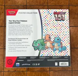 Nintendo Pokemon TCG Scarlet & Violet - 151 Poster Collection Box - 3 Packs NEW* 820650853166 - Image 2
