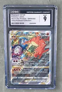 Pokemon Charizard Vstar #SWSH262 Promo/Sword & Shield:CGC Mint 9 🔥🔥 - Image 2