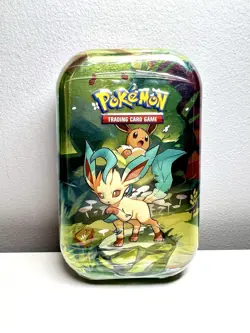 Prismatic Evolutions Mini Tin - Leafeon Art - Sealed Brand New - Pokemon TCG - Image 1
