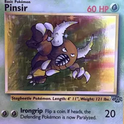 1999 WOTC Pokemon TCG Pinsir Jungle 9/64 Holo Unlimited Holo Rare - Image 2