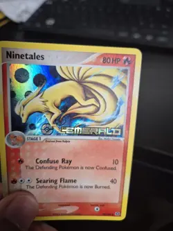 Ninetales 38/106 EX Emerald Stamped Reverse Holo Rare 2005 Pokemon - LP - Image 3