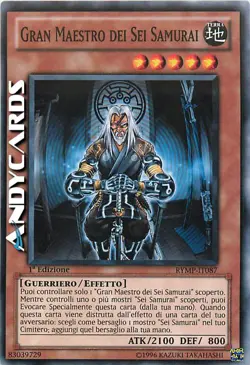 Gran Maestro dei Sei Samurai ☻ Comune ☻ RYMP IT087 ☻ YUGIOH ANDYCARDS - Image 1