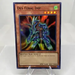 Yugioh Des Feral Imp KC01-EN026 Ultra Rare 25th Anniversary Kaiba Set - Image 1