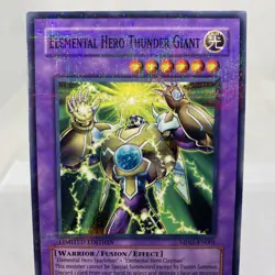 Yugioh Elemental Hero Thunder Giant MF01-EN001 Parallel Rare Exzellent - Image 2