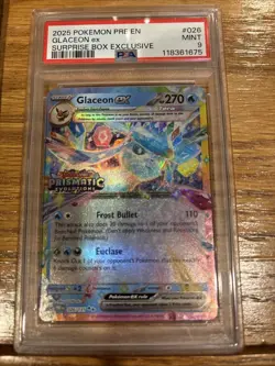 Glaceon ex - (Prismatic Evolutions Stamp) 026/131 Miscellaneous Cards & Products Holo for sale online - Image 1
