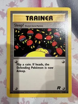Trainer Sleep! 79/82 - Team Rocket Pokemon Card NM - Image 1