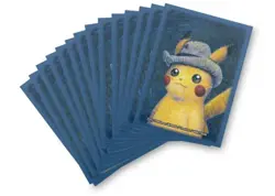 Pokemon × Van Gogh Pikachu: Self-Portrait with Grey Felt Hat Card Sleeves x65 - Image 1