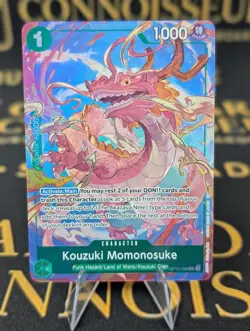 Kouzuki Momonosuke OP10-028 Parallel UC Premium Card Collection Best Selection - Image 1