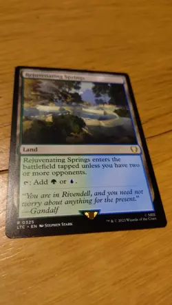 MTG Tales Of Middle Earth LOTR Rejuvenating Springs Card 325 Commander Land NM - Image 2