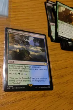 MTG Tales Of Middle Earth LOTR Rejuvenating Springs Card 325 Commander Land NM - Image 3