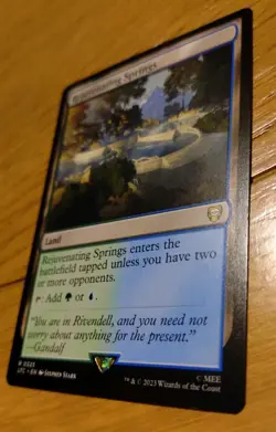 MTG Tales Of Middle Earth LOTR Rejuvenating Springs Card 325 Commander Land NM - Image 4