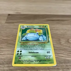 Base Set Venusaur 15/102 Pokemon Card Holo Rare 1999 WOTC Vintage TCG HP - Image 3