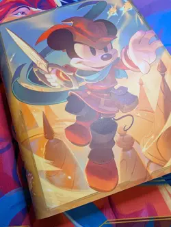 Disney Lorcana TCG Mickey Binder + 40 RARE Cards - Image 1