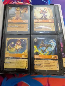 Disney Lorcana TCG Mickey Binder + 40 RARE Cards - Image 2