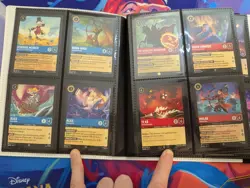 Disney Lorcana TCG Mickey Binder + 40 RARE Cards - Image 4