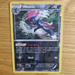 WEAVILE 61/114 POKEMON CARD (STEAM SEIGE SET) REVERSE HOLO - Image 1