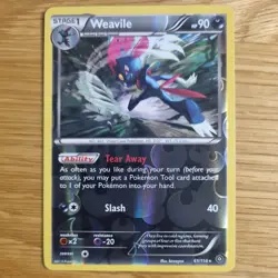 WEAVILE 61/114 POKEMON CARD (STEAM SEIGE SET) REVERSE HOLO - Image 2