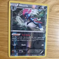 WEAVILE 61/114 POKEMON CARD (STEAM SEIGE SET) REVERSE HOLO - Image 3