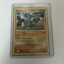 Pokemon Card Lucario Pop Series 6 - 2/17 - Rare Card - Vintage 2007 Sleeved - Image 5