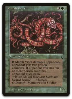 Marsh Viper (NM) The Dark DRK Magic MTG - Image 1
