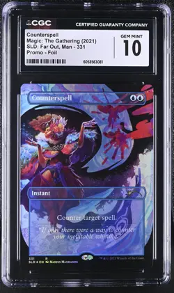 COUNTERSPELL Secret Lair Foil Rare CGC 10 MTG [Nostalgium] - Image 1