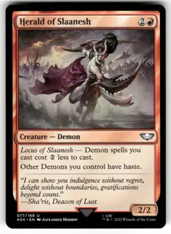 ?? MTG: Herald of Slaanesh Universes Beyond: Warhammer 40000 Regular - Image 1