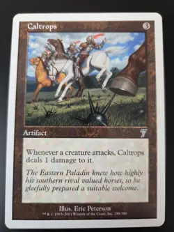 Caltrops MTG LP 7th Edition Magic Card Artifact Combos With Hulk - Image 1
