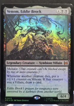 Venom, Eddie Brock #12 Marvel's Spider-Man Foil Mythic - Image 1