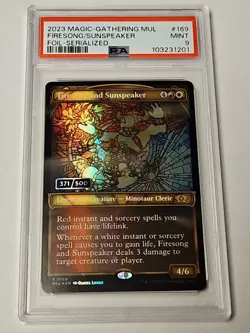 Magic MTG - Firesong And Sunspeaker MUL #169 Serial 371/500 PSA 9 Multiverse - Image 1
