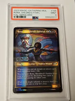 Magic MTG - Rona, Sheoldred's Faithful MUL #188 Serial 315/500 PSA 9 Multiverse - Image 1