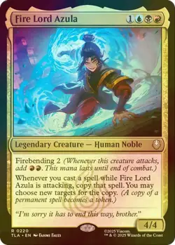 MTG FOIL Fire Lord Azula - Avatar: The Last Airbender #220 - Image 1