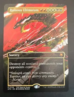 Ruinous Ultimatum (Borderless) Special Guests MTG Regular Near Mint - Image 1