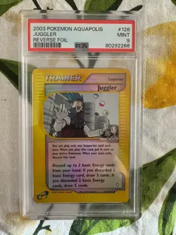 2003 Pokemon - Juggler Reverse Holo - Aquapolis 126/147 - E Series - PSA 9 MINT! - Image 1