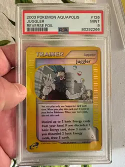 2003 Pokemon - Juggler Reverse Holo - Aquapolis 126/147 - E Series - PSA 9 MINT! - Image 2