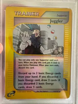 2003 Pokemon - Juggler Reverse Holo - Aquapolis 126/147 - E Series - PSA 9 MINT! - Image 3