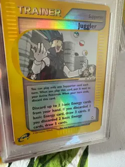 2003 Pokemon - Juggler Reverse Holo - Aquapolis 126/147 - E Series - PSA 9 MINT! - Image 4