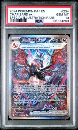 Pokemon Charizard EX Sir Paldean Fates Card 234/091 PSA 10 - Image 1