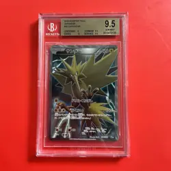 2016 POKEMON JPN XY STARTER PACK #020 FULL ART/ZAPDOS BGS 9.5 Gem Mint - Image 1