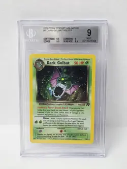 POKEMON ROCKET DARK GOLBAT HOLO #7 BGS 9 VERY NICE!!!!!! - Image 1