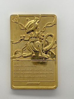 Mewtwo - Pokemon 23k Gold Plated Trading Card Burger King Promo 1999 Nintendo - Image 2