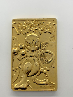 Mewtwo - Pokemon 23k Gold Plated Trading Card Burger King Promo 1999 Nintendo - Image 3