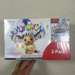 Pokemon Prismatic Evolutions Elite Trainer Box & Booster Bundle - Costco 2 Pack - Image 1