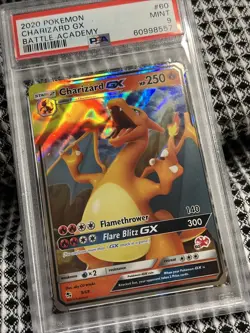 PSA 9 Pokemon Charizard GX Battle Academy #60 Stamp Holo - Free Fast Shipping - Image 3