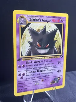 Pokemon TCG Sabrina's Gengar Gym Challenge 29/132 1st Edition Rare Card - Image 3
