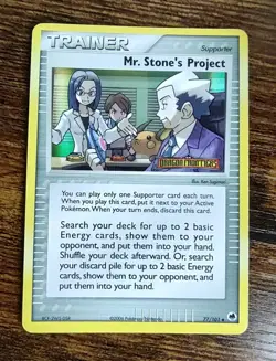 Pokemon Mr. Stone's Project 77/101 Reverse Holo EX Dragon Frontiers - Image 1